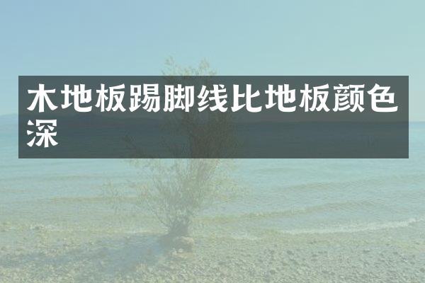 木地板踢脚线比地板颜色深