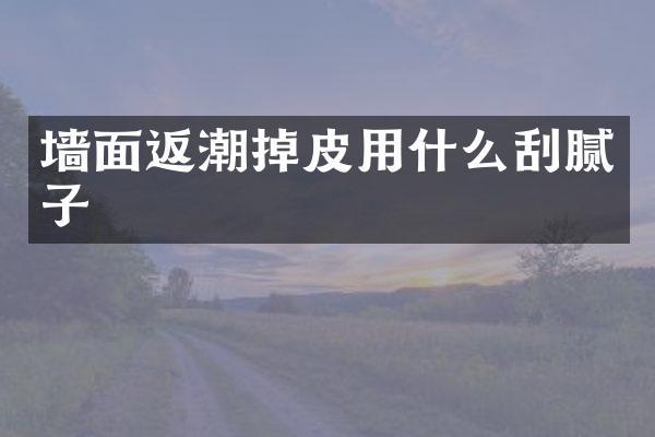 墙面返潮掉皮用什么刮腻子