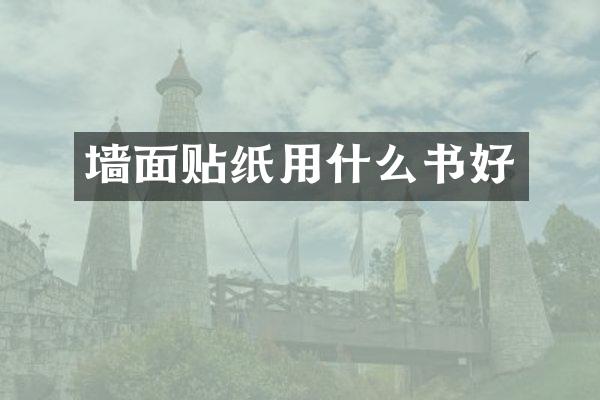 墙面贴纸用什么书好