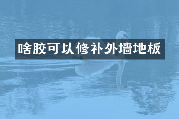 啥胶可以修补外墙地板
