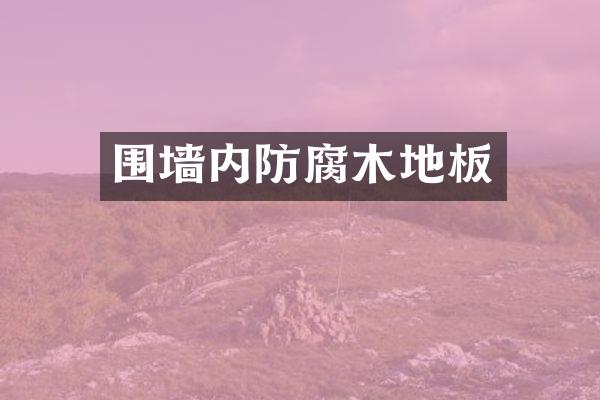 围墙内防腐木地板