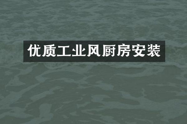 优质工业风厨房安装