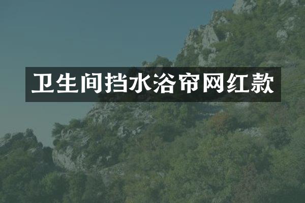 卫生间挡水浴帘网红款