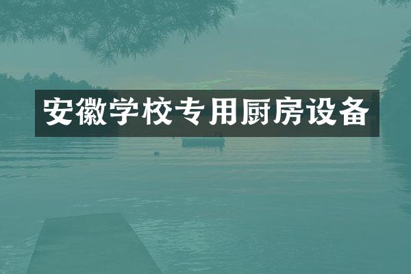 安徽学校专用厨房设备