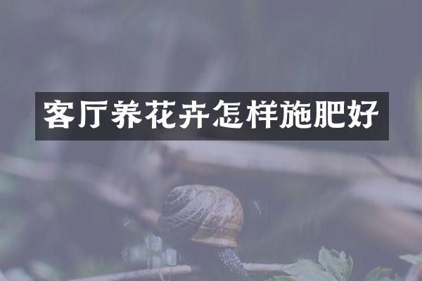 客厅养花卉怎样施肥好