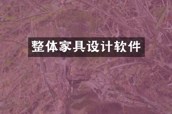 整体家具设计软件
