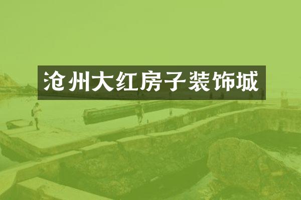 沧州大红房子装饰城