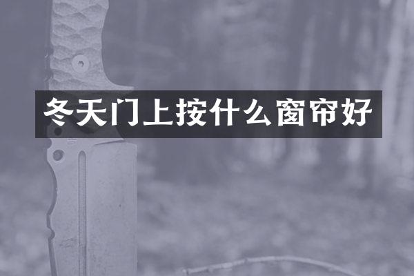 冬天门上按什么窗帘好