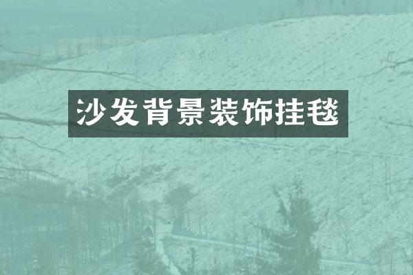 沙发背景装饰挂毯