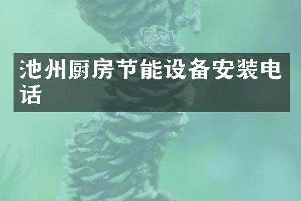 池州厨房节能设备安装电话