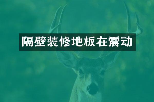 隔壁装修地板在震动