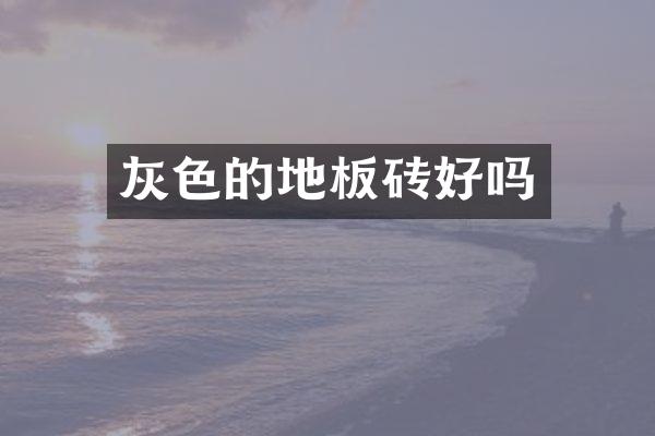 灰色的地板砖好吗