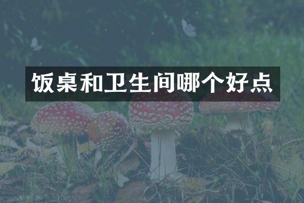 饭桌和卫生间哪个好点