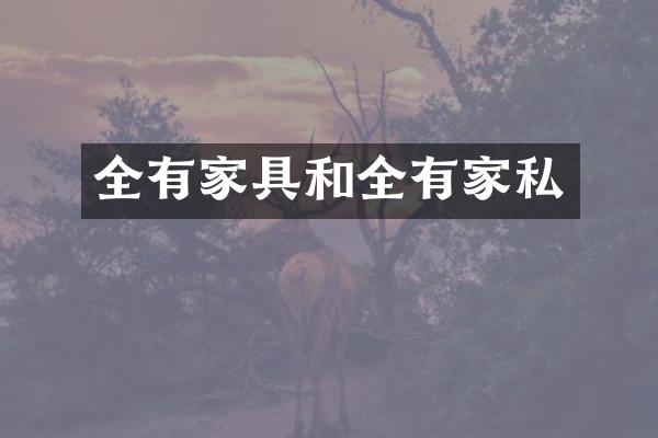 全有家具和全有家私