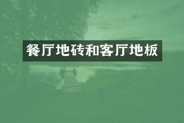 餐厅地砖和客厅地板