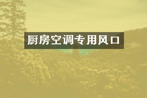 厨房空调专用风口