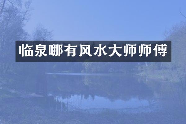 临泉哪有风水大师师傅