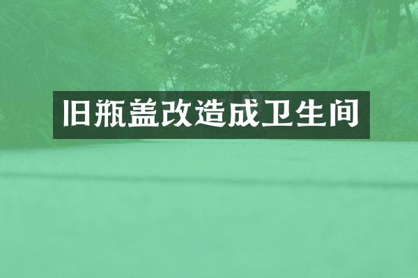 旧瓶盖改造成卫生间