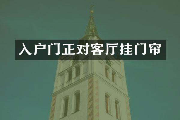 入户门正对客厅挂门帘