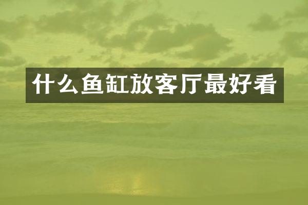 什么鱼缸放客厅最好看