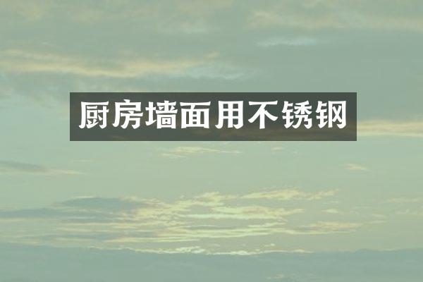 厨房墙面用不锈钢