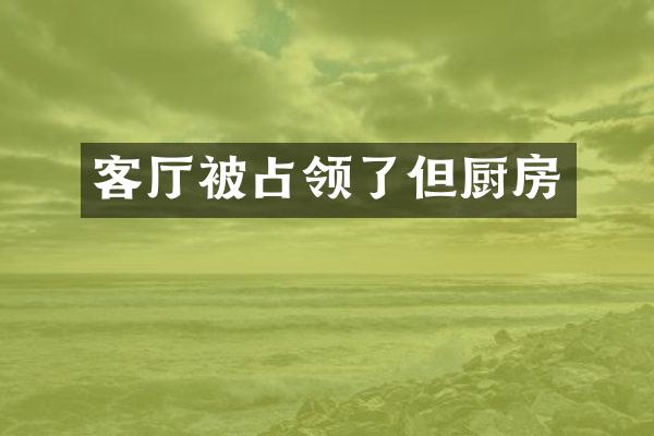 客厅被占领了但厨房