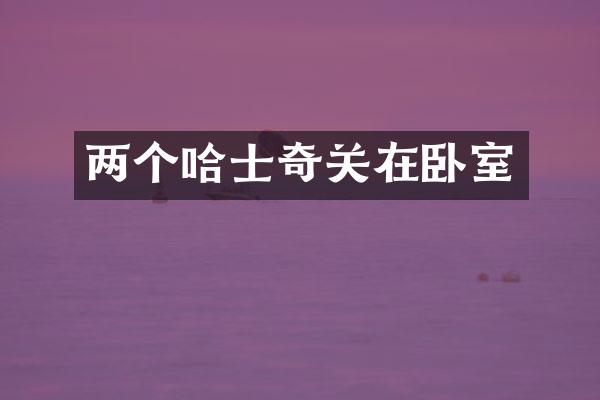 两个哈士奇关在卧室