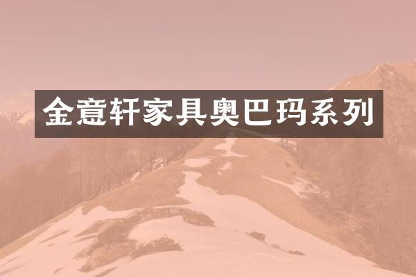 金意轩家具奥巴玛系列