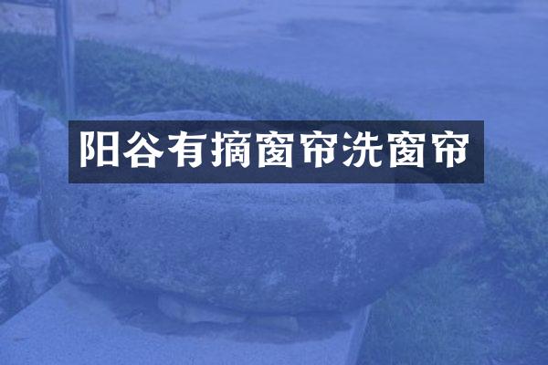 阳谷有摘窗帘洗窗帘