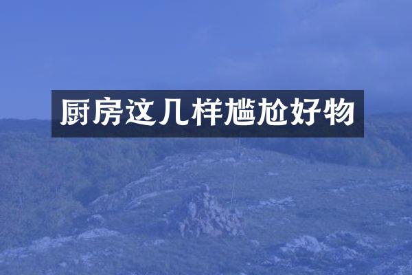 厨房这几样尴尬好物