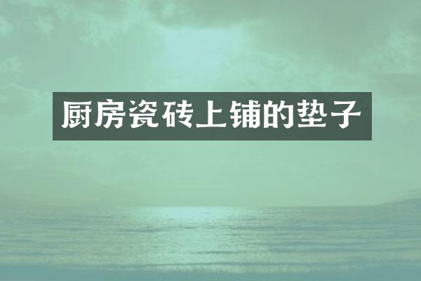 厨房瓷砖上铺的垫子