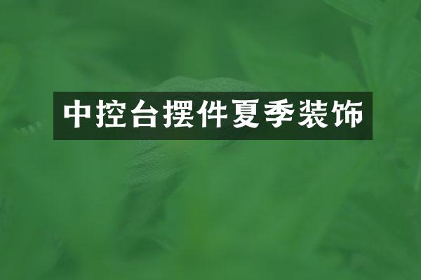 中控台摆件夏季装饰