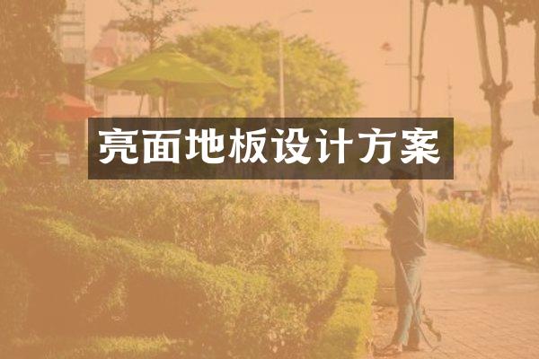 亮面地板设计方案