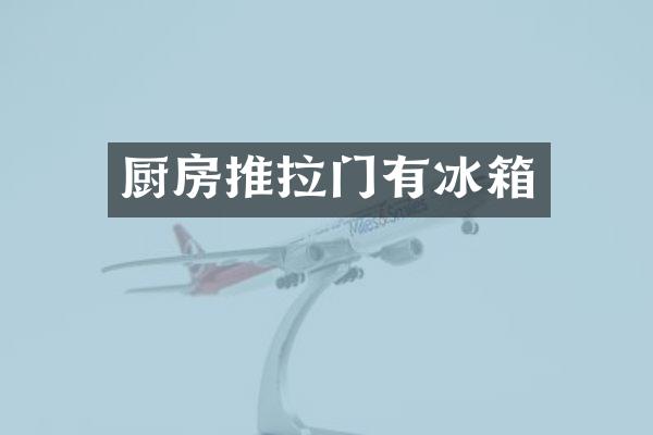 厨房推拉门有冰箱