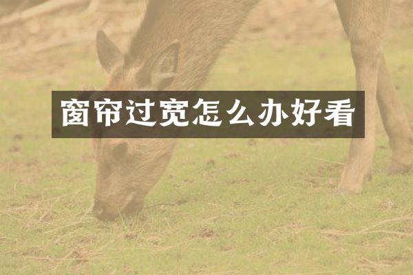 窗帘过宽怎么办好看