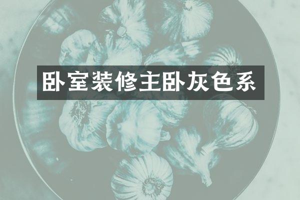 卧室装修主卧灰色系