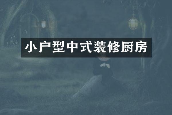 小户型中式装修厨房