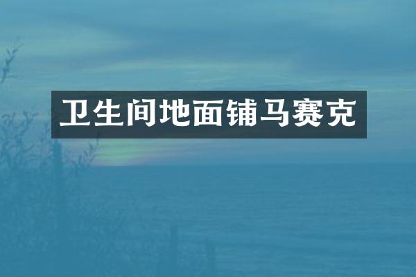 卫生间地面铺马赛克