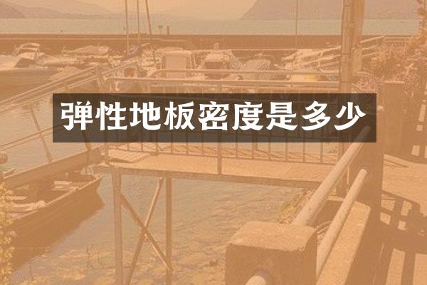 弹性地板密度是多少