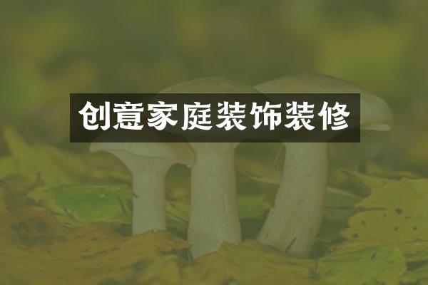 创意家庭装饰装修