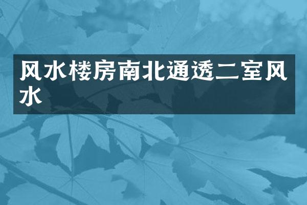 风水楼房南北通透二室风水