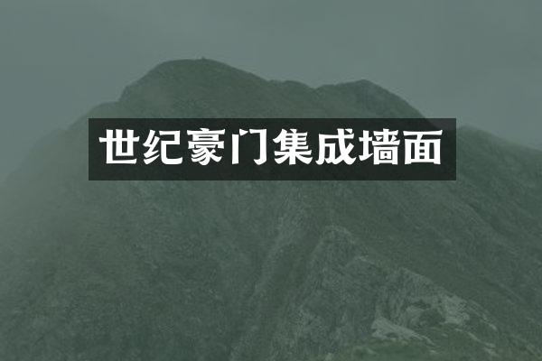 世纪豪门集成墙面