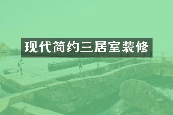 现代简约三居室装修