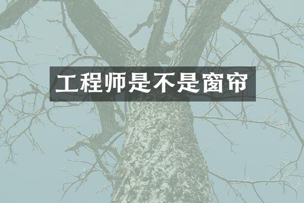 工程师是不是窗帘