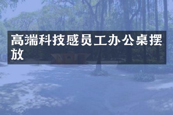 高端科技感员工办公桌摆放