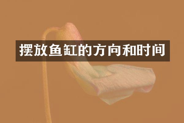 摆放鱼缸的方向和时间