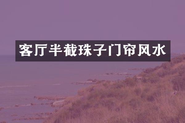 客厅半截珠子门帘风水
