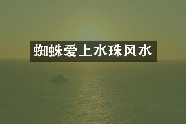蜘蛛爱上水珠风水