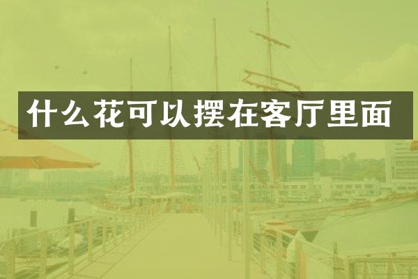 什么花可以摆在客厅里面