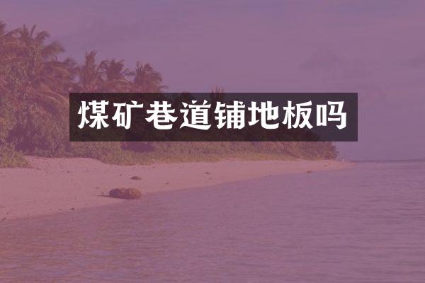 煤矿巷道铺地板吗